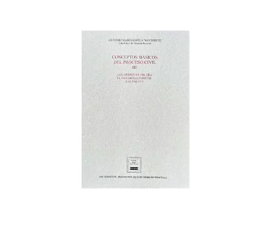 Nueva publicación del Instituto Vasco de Derecho Procesal: "Conceptos básicos del proceso civil III"