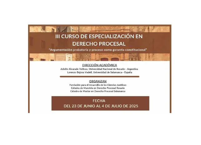 III Curso de Especialización